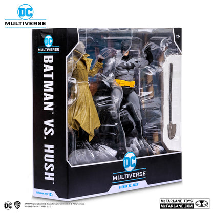Batman vs Hush figurines 7" DC Multiverse boite 3/4