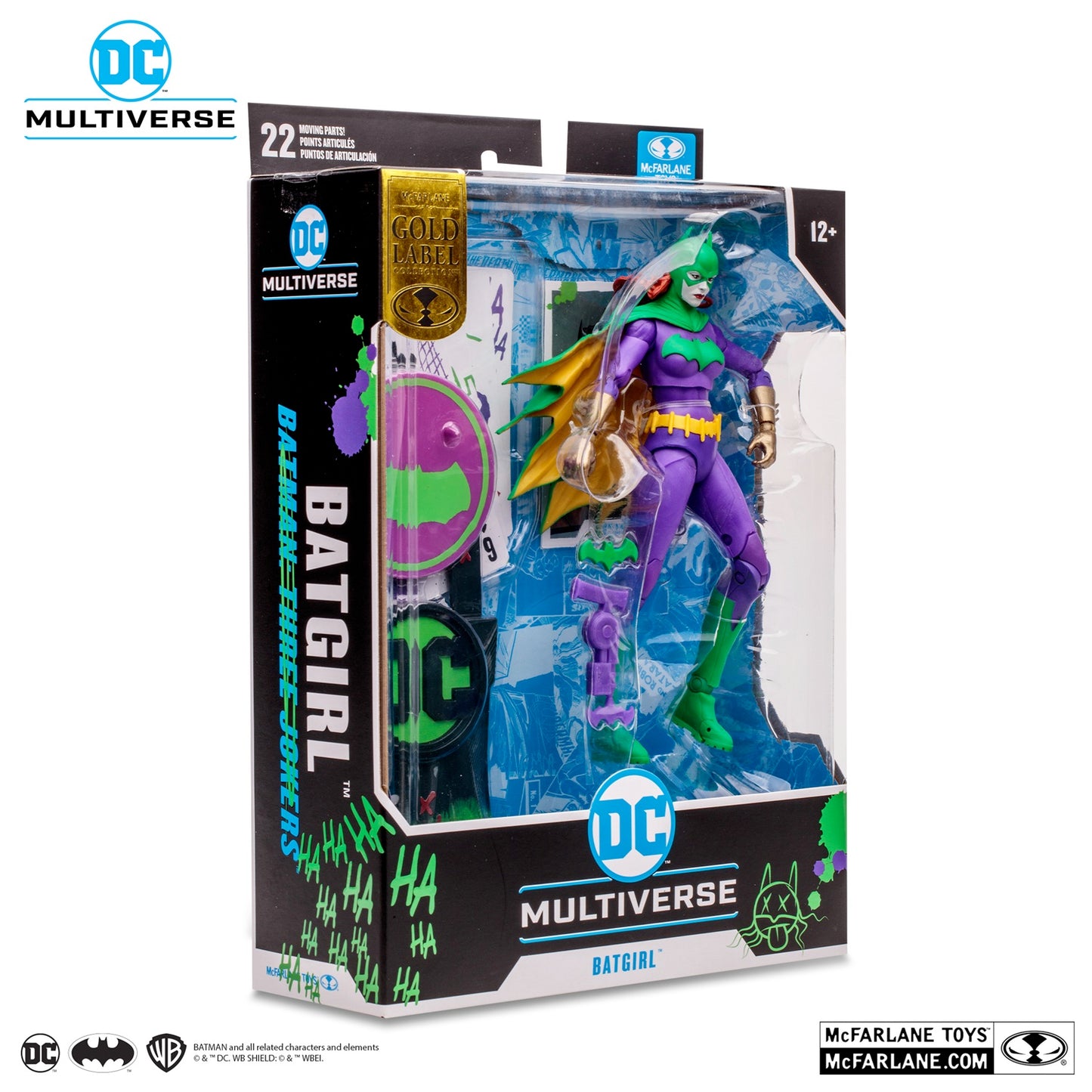 Batman Three Jokers, 7" Batgirl Gold Label DC Multiverse Action Figure (McFarlane)