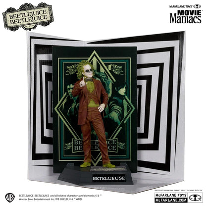 Beetlejuice Beetlejuice figurine Movie Maniacs Betelgeuse Platinum Edtion Glow in the dark vue de devant