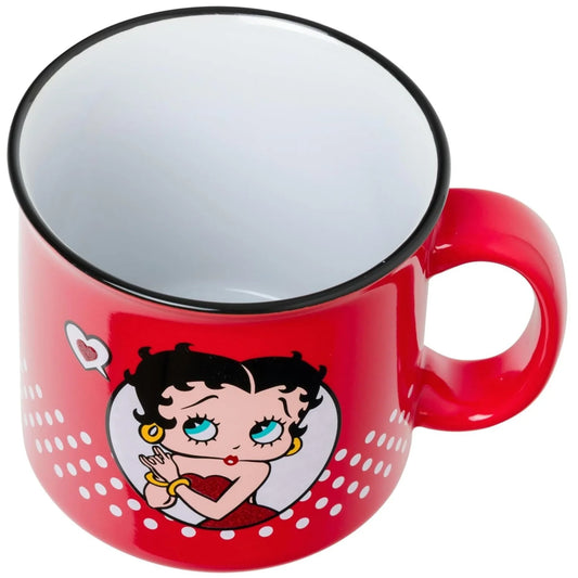 Tasse en céramique avec Betty Boop vue du dessus