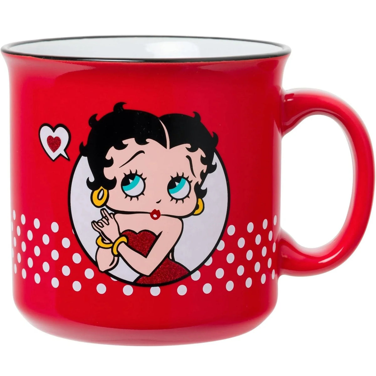 Tasse en céramique avec Betty Boop vue de face