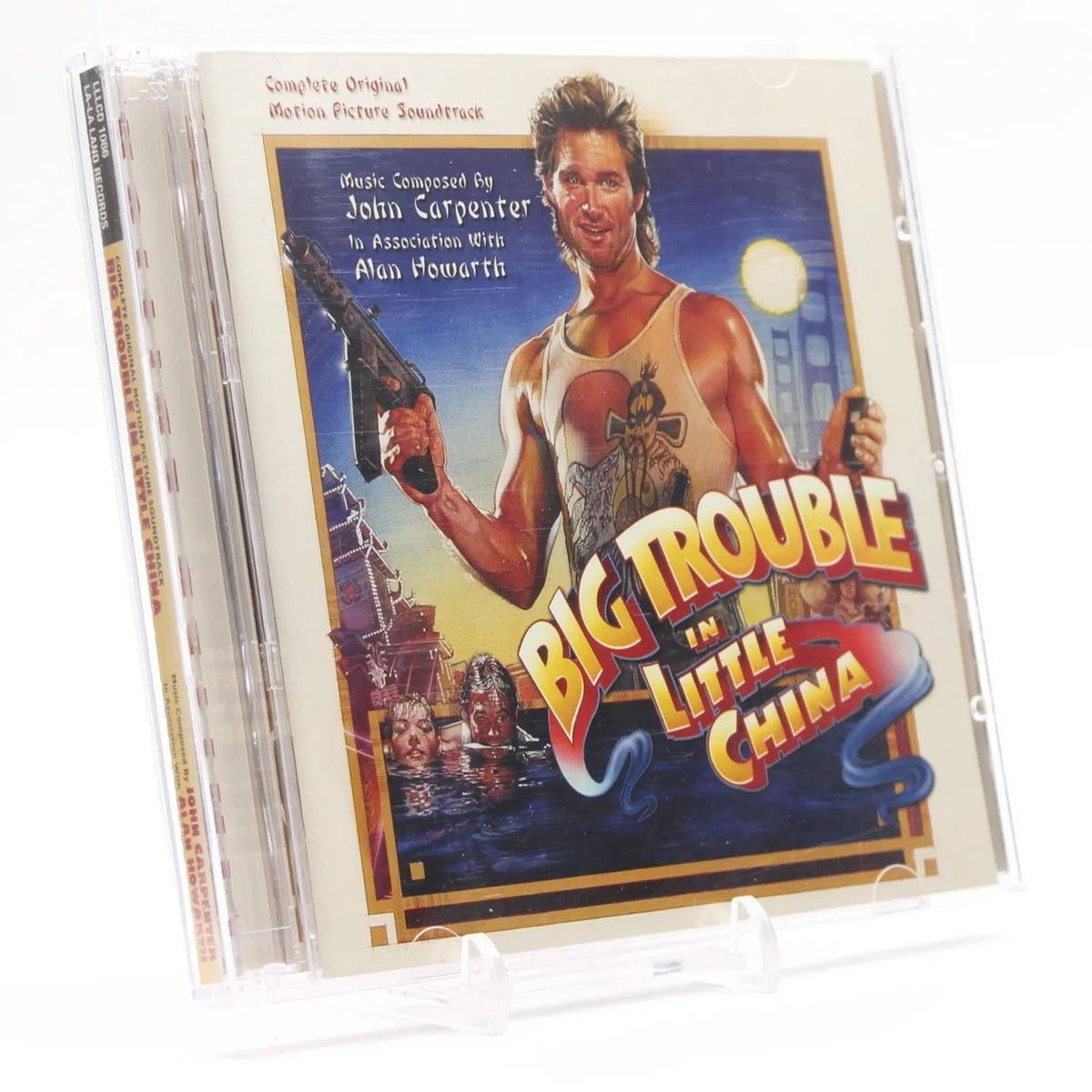 Trame sonore en CD de Big Trouble in Little China par John  Carpenter vue de profil