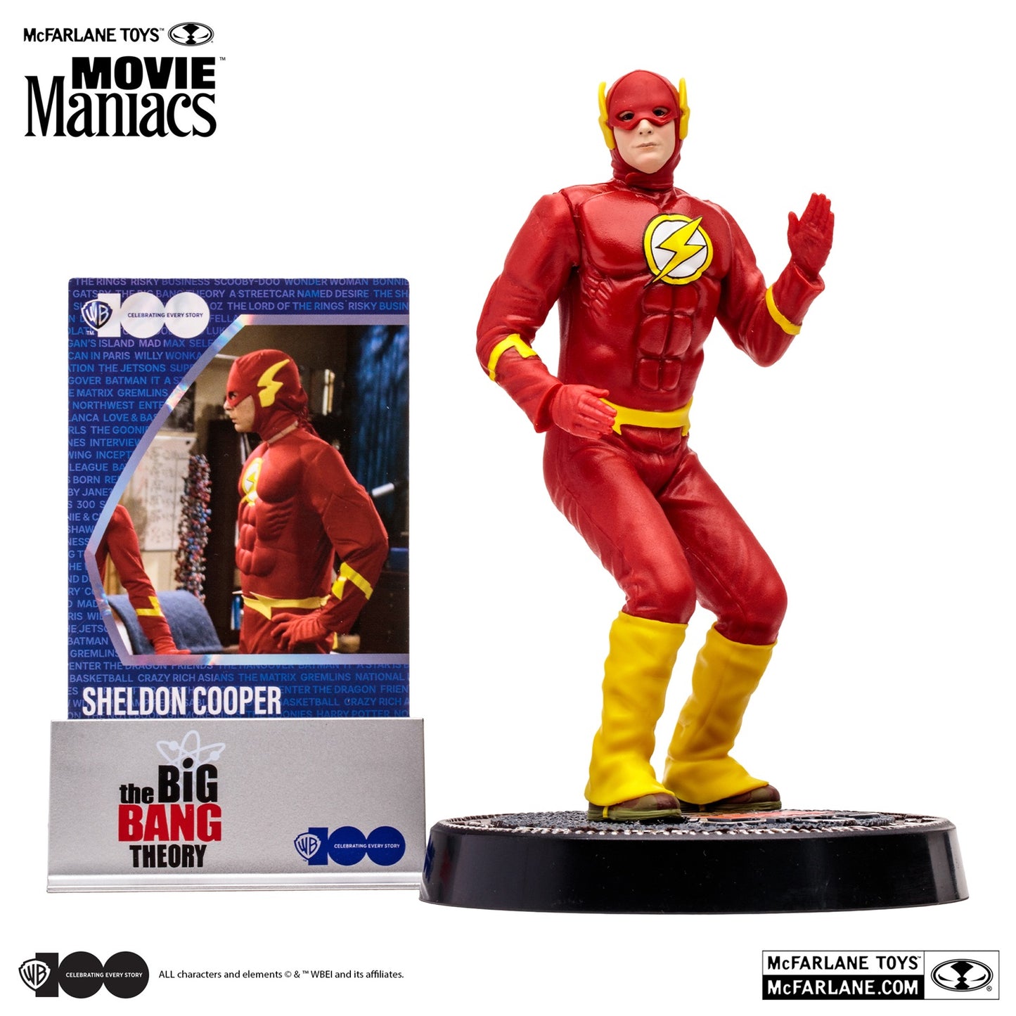 Figurine Movie Maniacs The Big Bang Theory Sheldon Cooper avec la carte