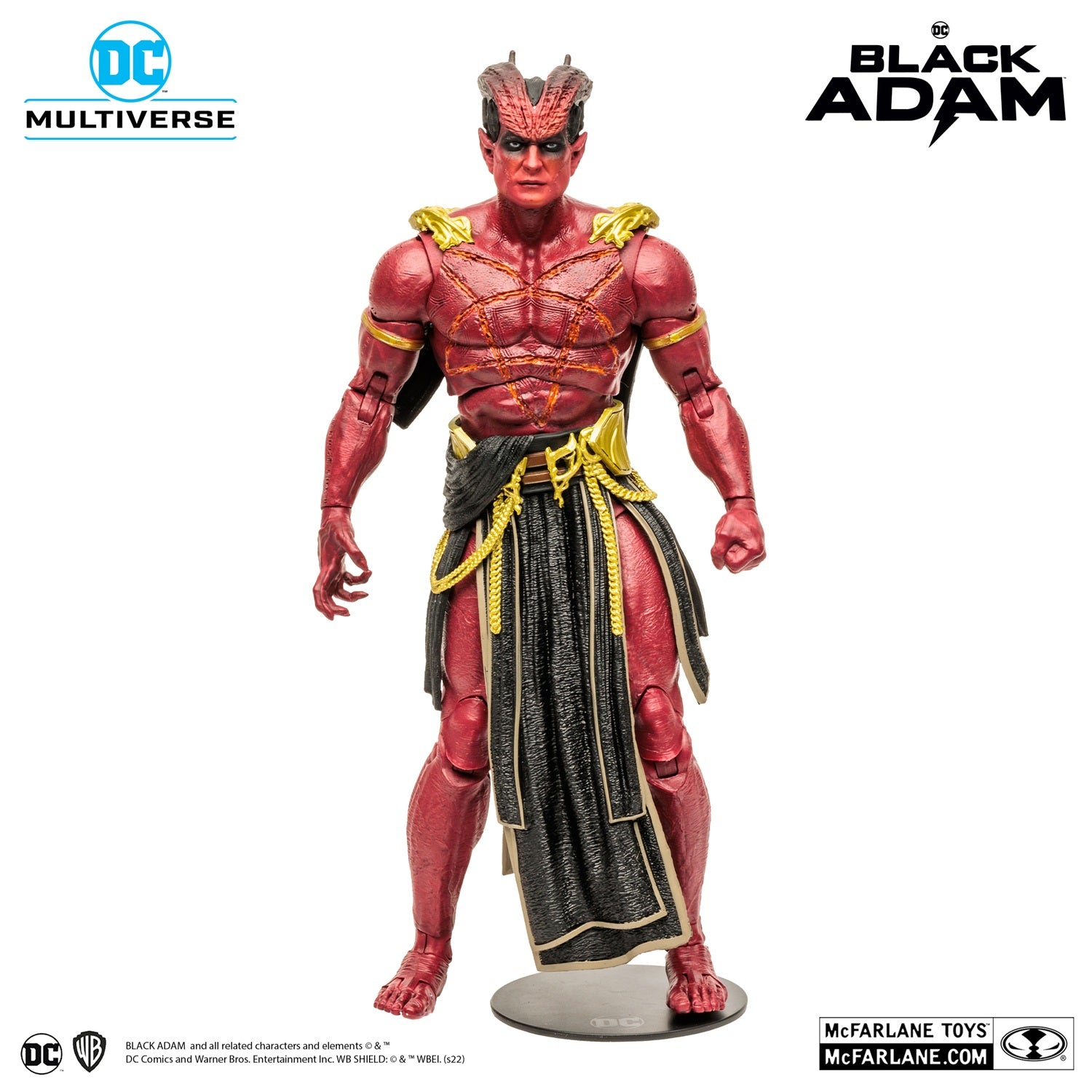 Black Adam figurine Megafig Sabbac McFarlane de face