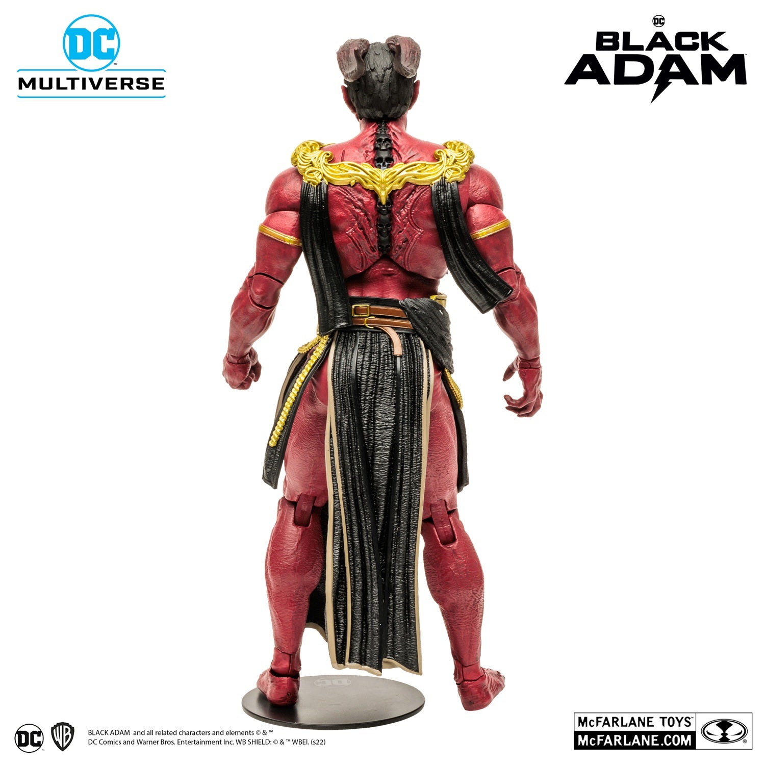 Black Adam figurine Megafig Sabbac McFarlane de dos