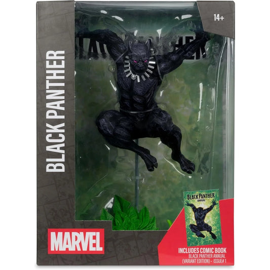 Marvel Collection, figurine de Black Panther avec comic échelle 1:6 en boite