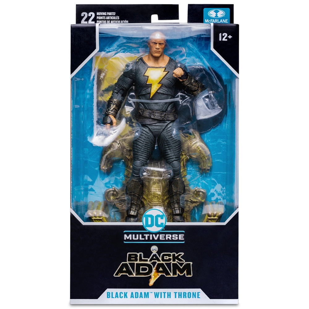 Black Adam, figurine 7" Black Adam avec trône (McFarlane)