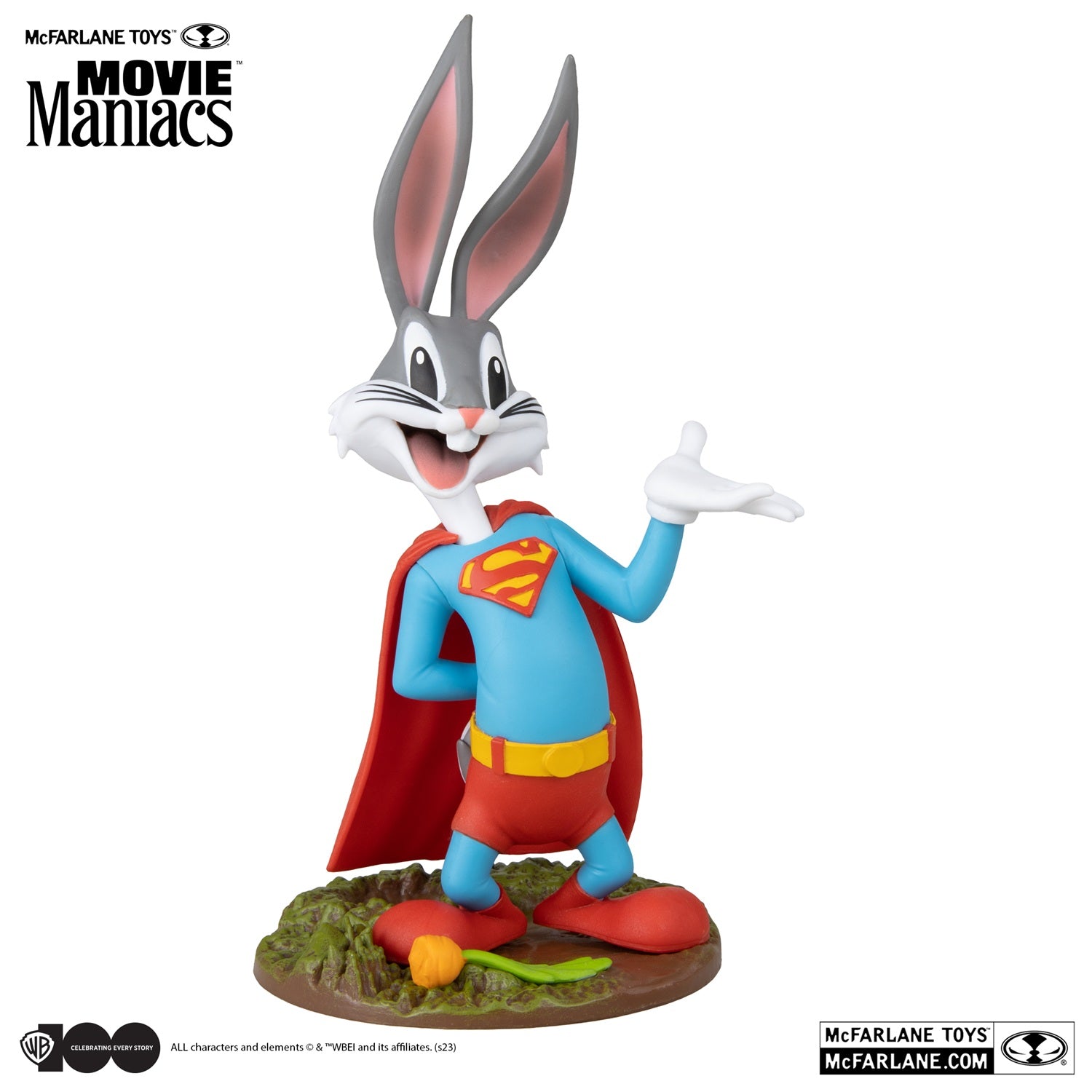 Figurine Movie Maniacs Bugs Bunny McFarlane de face