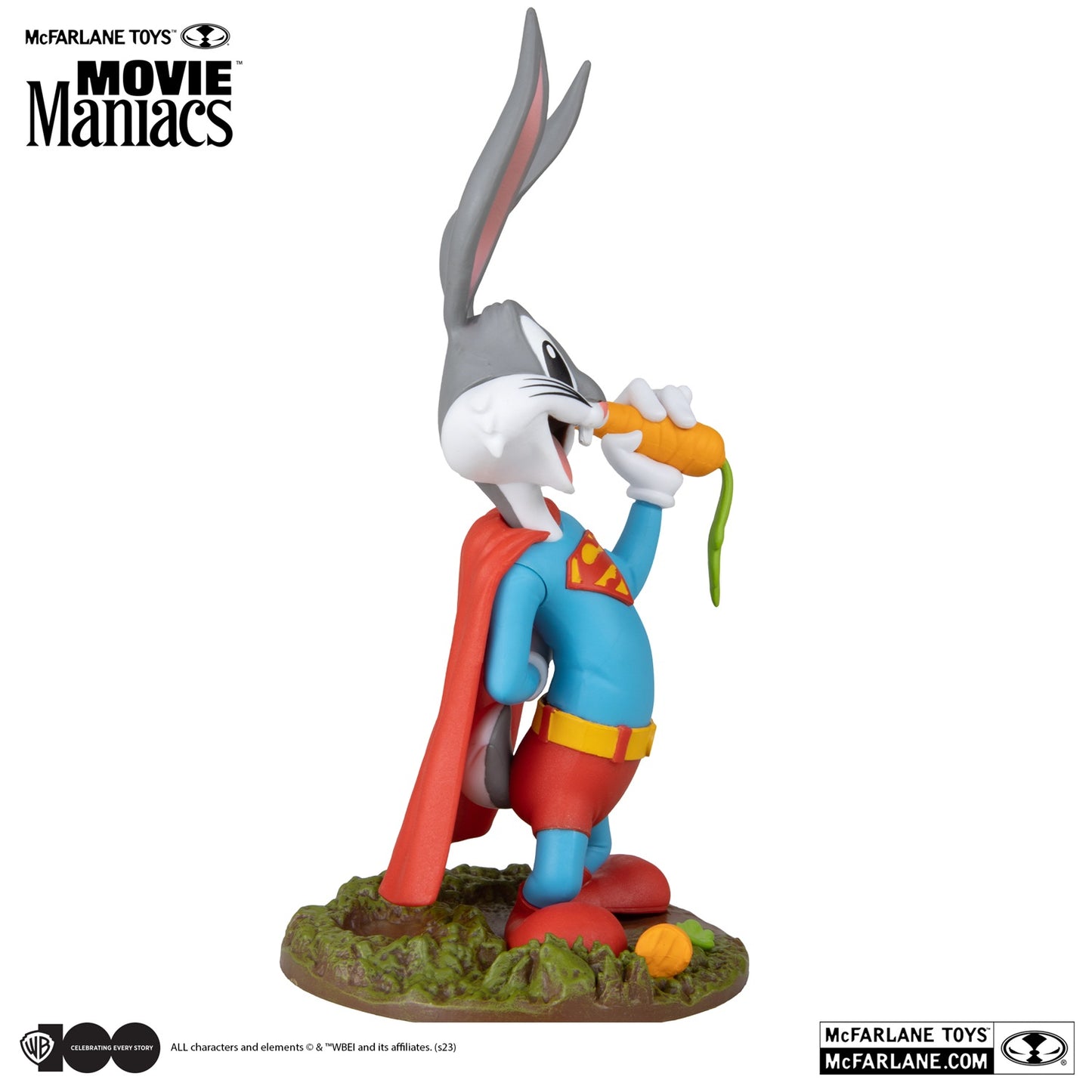 Figurine Movie Maniacs Bugs Bunny McFarlane de profil