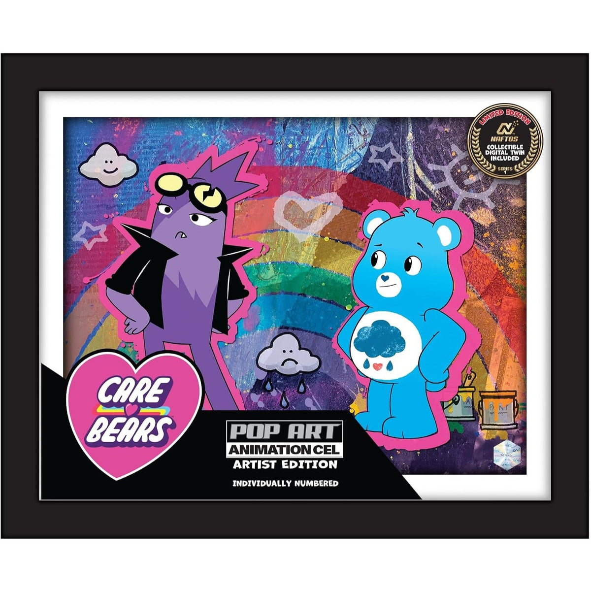 Care Bears Pop Art Animation Cel Artist Edition Ed Heck vu de l'emballage