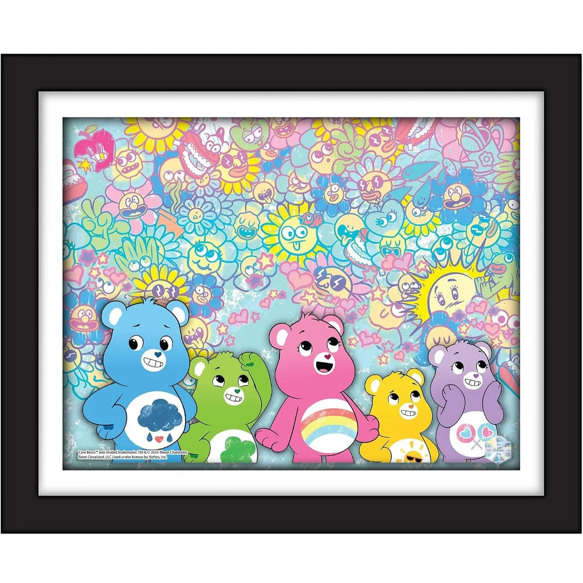 Care Bears Pop Art Animation cel Griffin Goodman Artist Edition dans le cadre