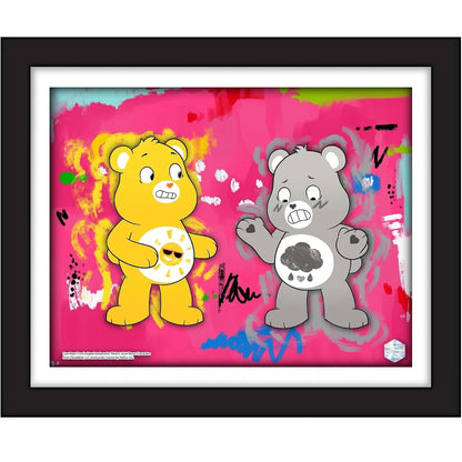 Care Bears Pop Art Animation Cel Mr. Pinkbrush Artist Edition dans son cadre