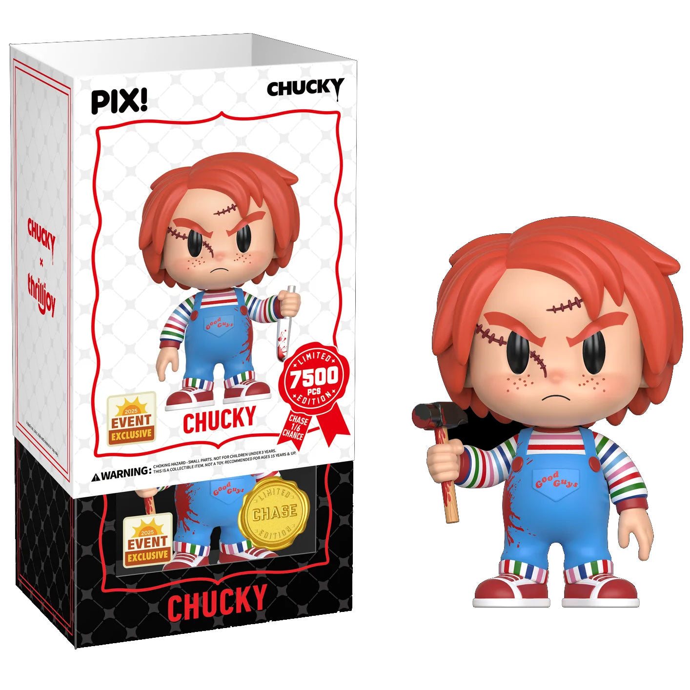 Chucky, Pix Figurine! 5" Chucky 7500 ex. (Thrilljoy)