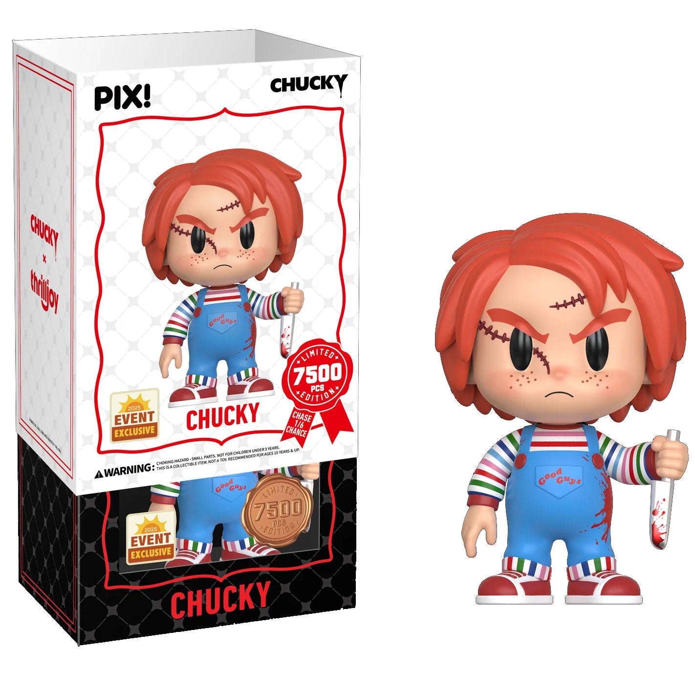 Chucky, Pix Figurine! 5" Chucky 7500 ex. (Thrilljoy)