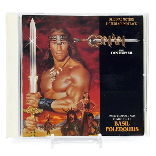 Trame sonore de Conan the Destroyer en CD vue de face