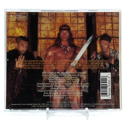 Trame sonore de Conan the Destroyer en CD vue de derrière
