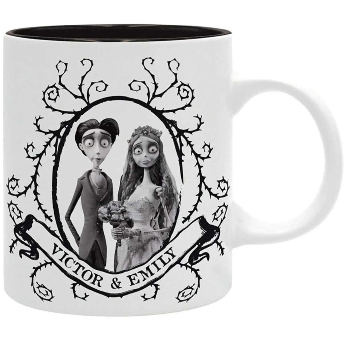 Tasse Corpse Bride avec Victor et Emily vue de devant