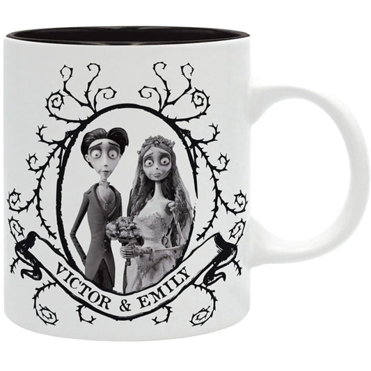 Tasse Corpse Bride avec Victor et Emily vue de devant