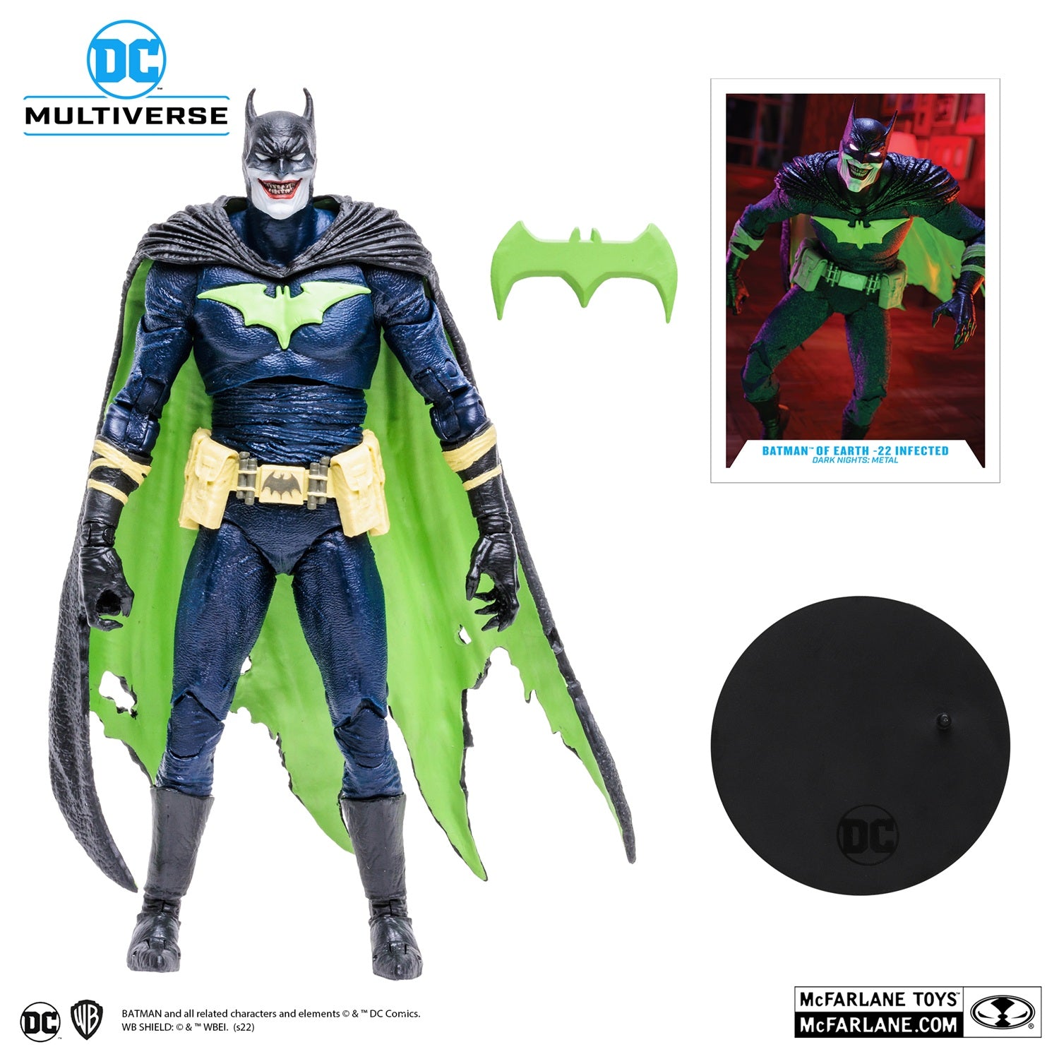 Batman  Dark Metal figurine Batman of Earth 22 Infected avec accessoires