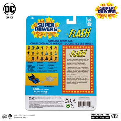 DC Super Powers figurine The Flash arrière de la boite