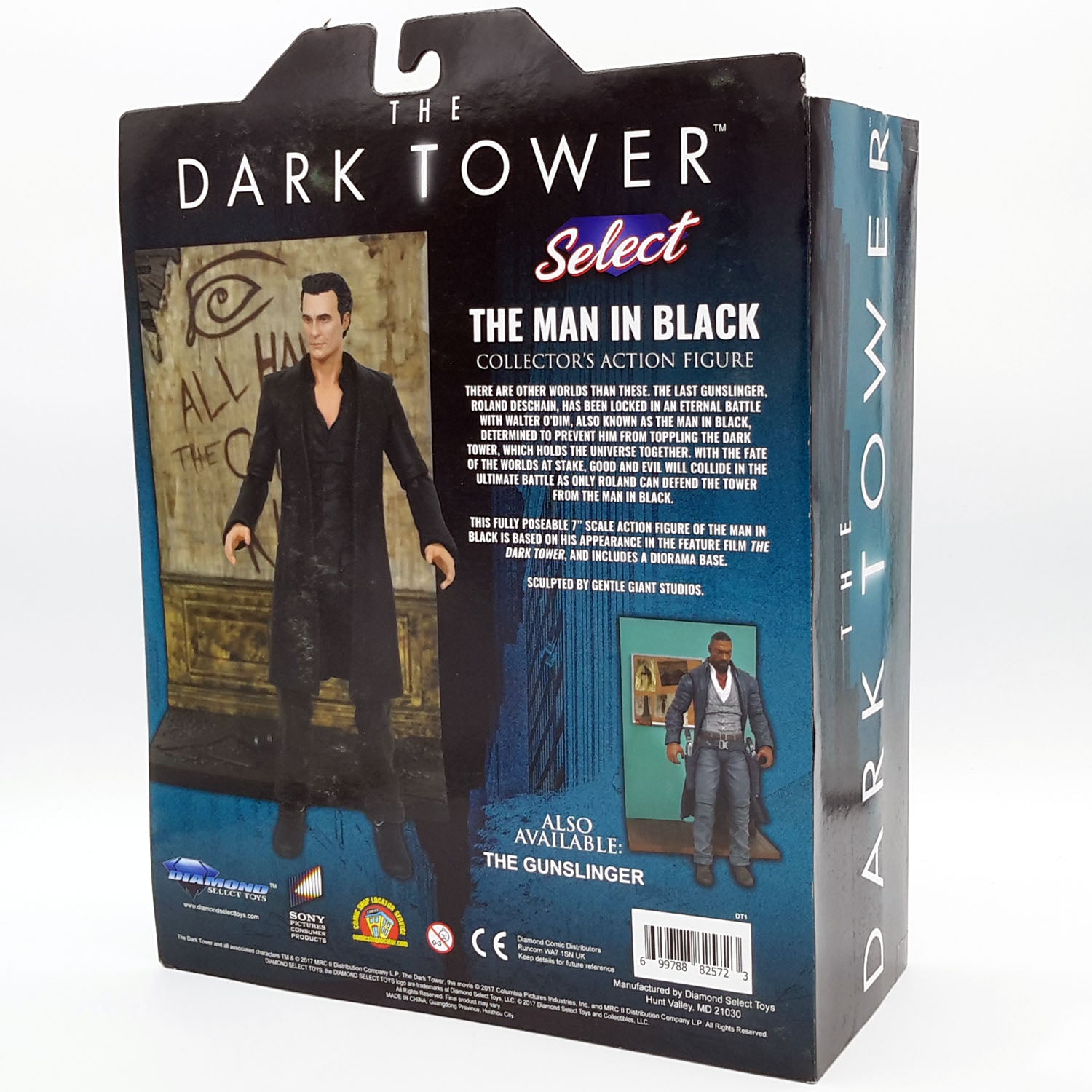 The Dark Tower, figurine the Man in Black Diamond Select arrière de la boite