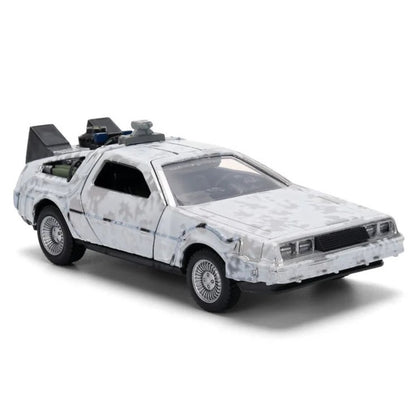 Back to the Future, DeLorean 1:32 40e anniversaire (Jada Toys) de 3/4 avant
