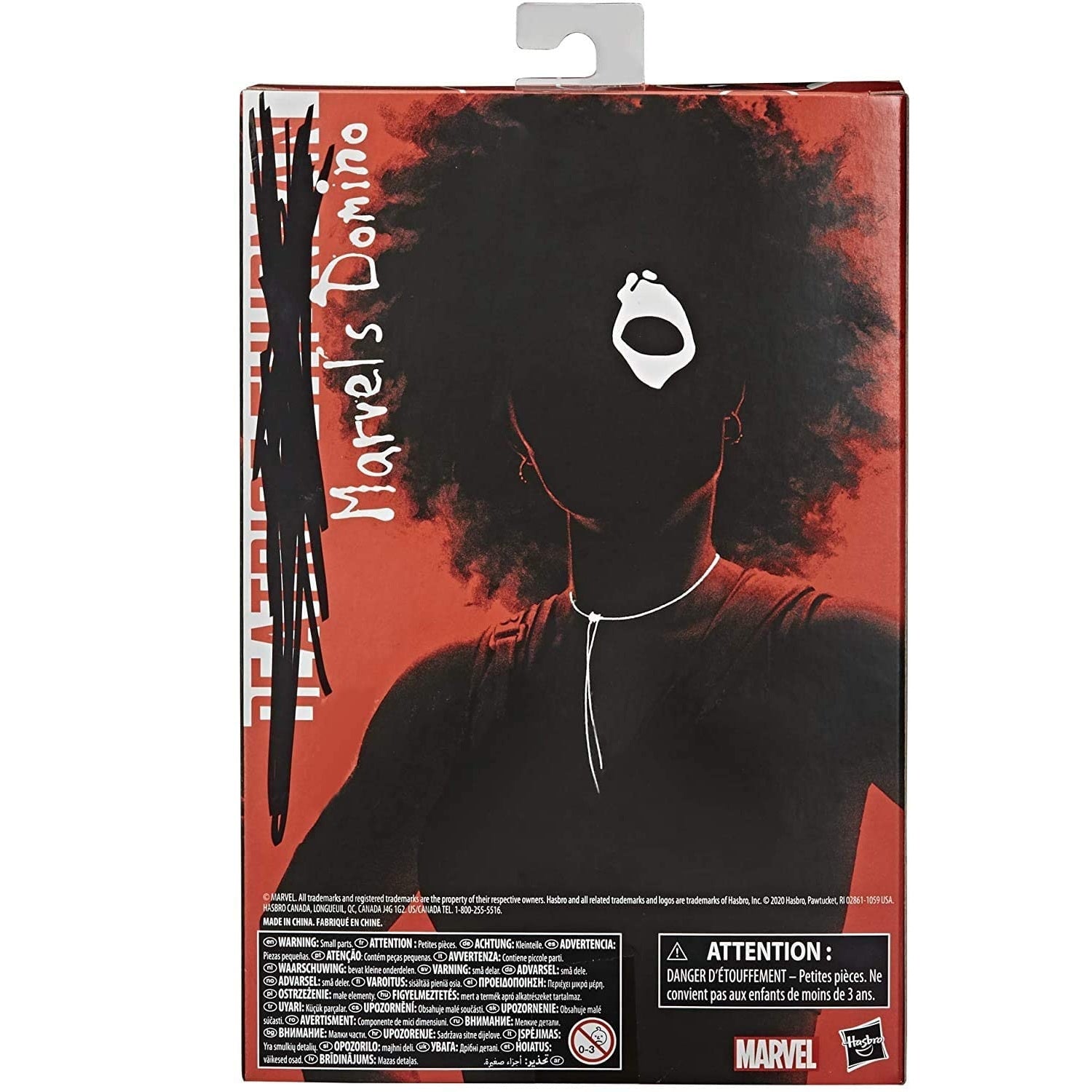Deadpool 2 figurine Marvel's Domino arrière de la boite