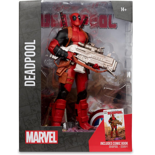 Marvel Collection figurine Deadpool à l'échelle 1:6 vu devant de la boite