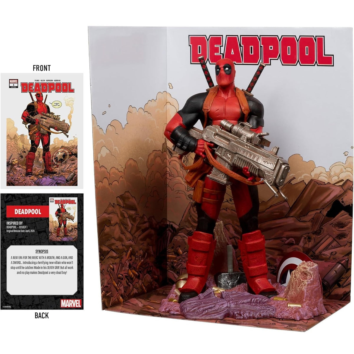 Marvel Collection figurine Deadpool à l'échelle 1:6 avec la carte