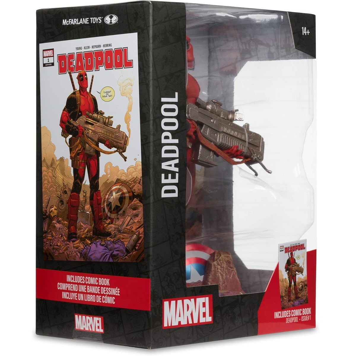Marvel Collection figurine Deadpool à l'échelle 1:6 boite de 3/4