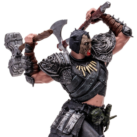 Diablo 4 figurine Common Death Blow Barbarian McFarlane en gros plan