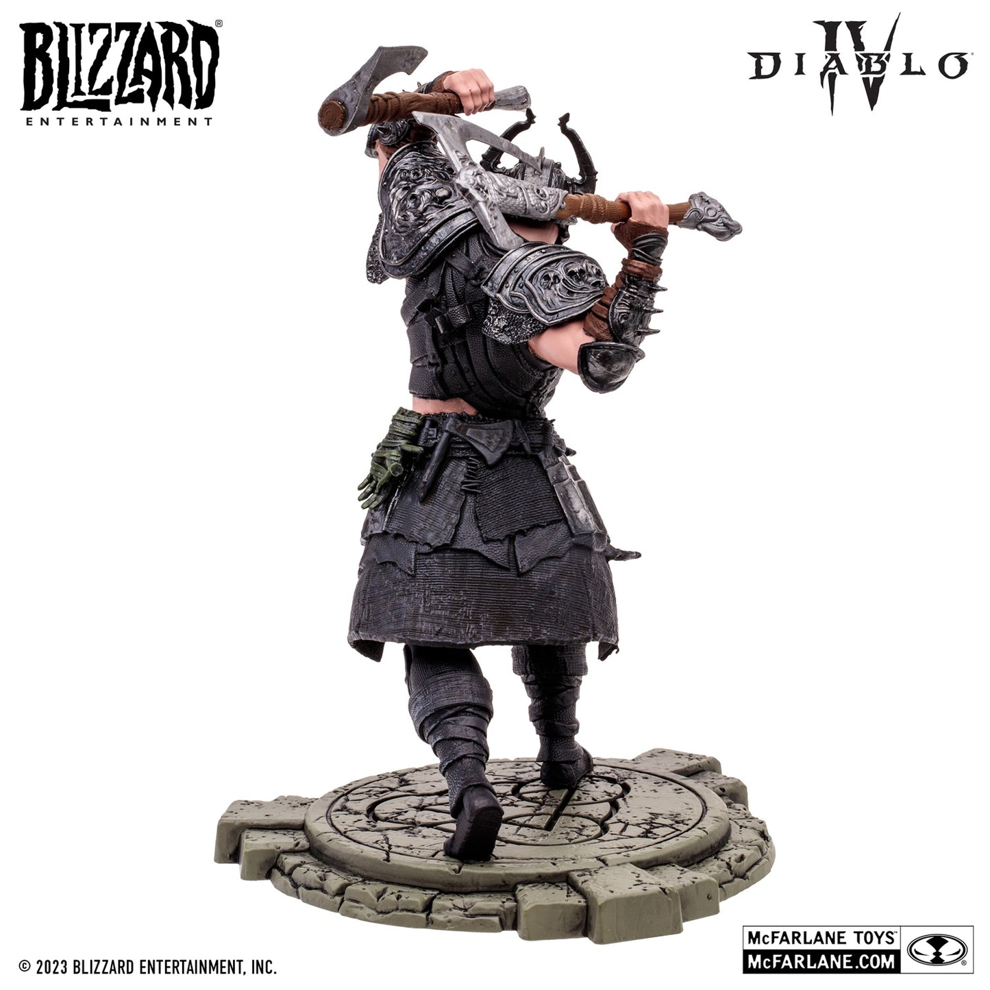 Diablo 4 figurine Common Death Blow Barbarian McFarlane de dos