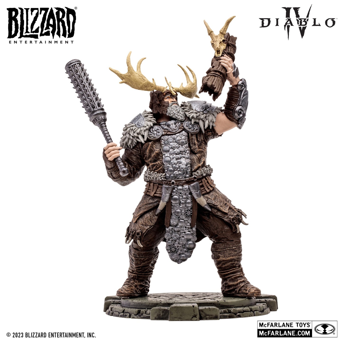 Diablo 4 figurine Common Landslide Druid McFarlane de face