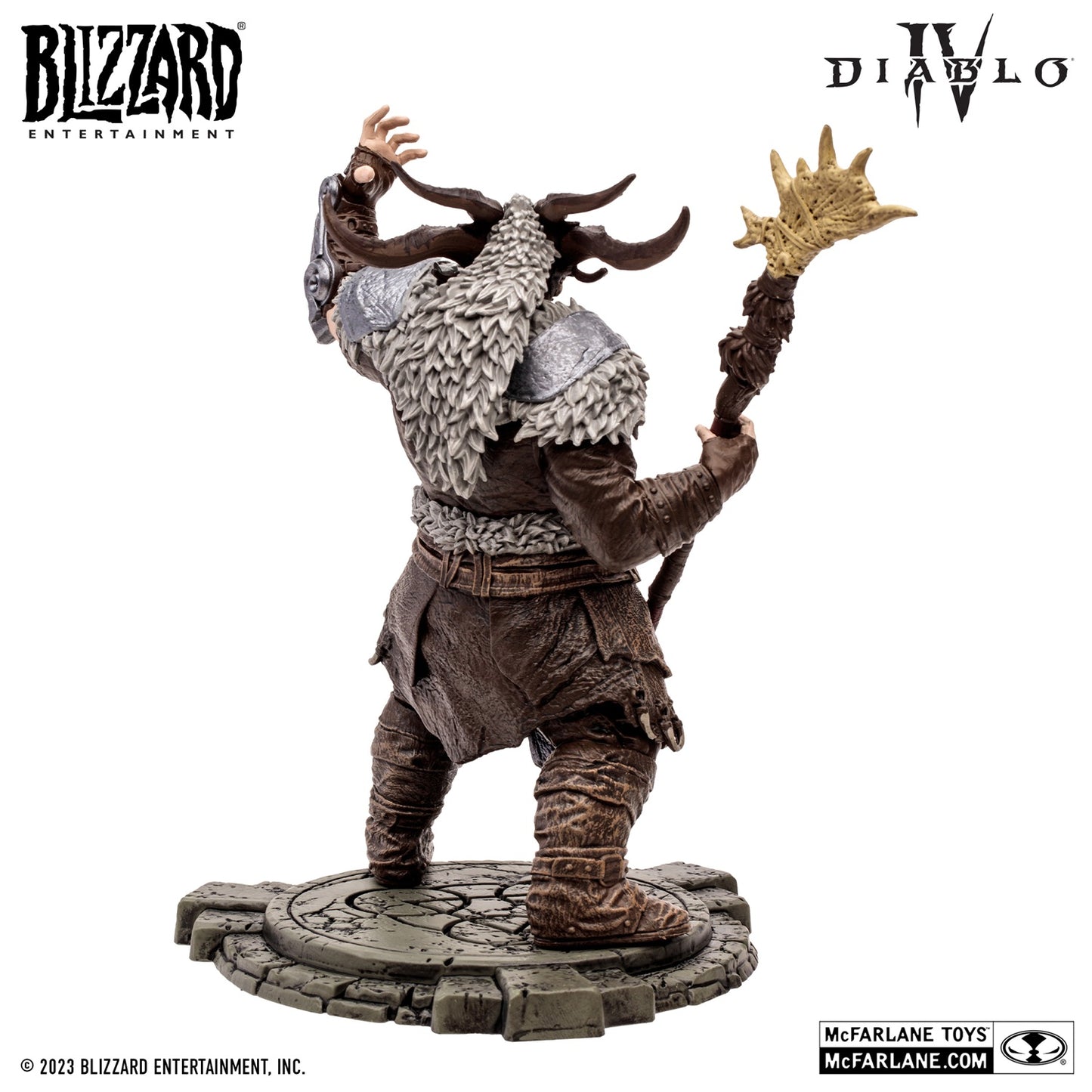 Diablo 4 figurine Common Landslide Druid McFarlane de dos
