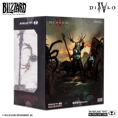 Diablo 4 figurine Common Landslide Druid McFarlane derrière de la boite