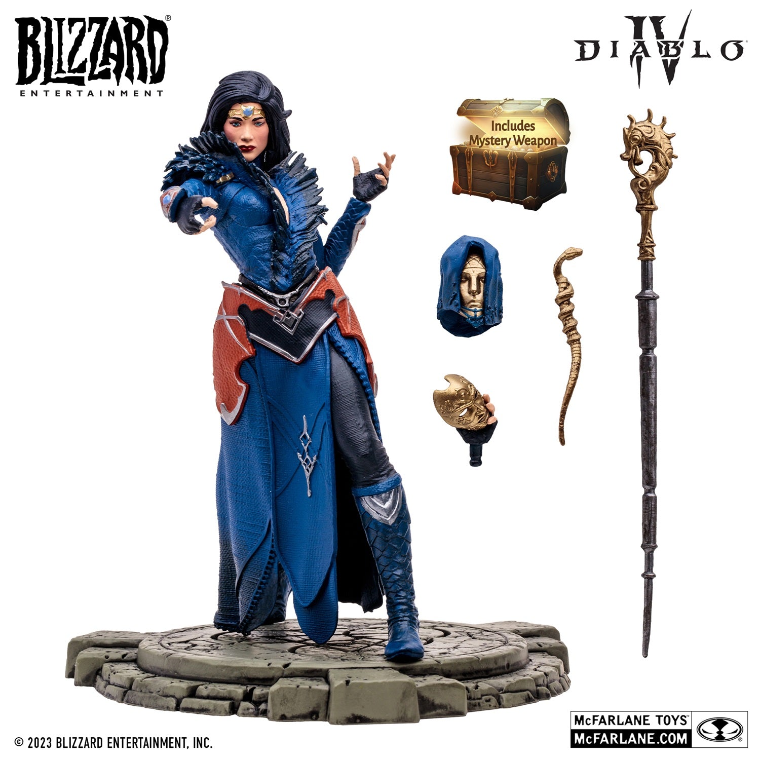 Diablo 4 Hydra Lightning Sorceress Common avec accessoires