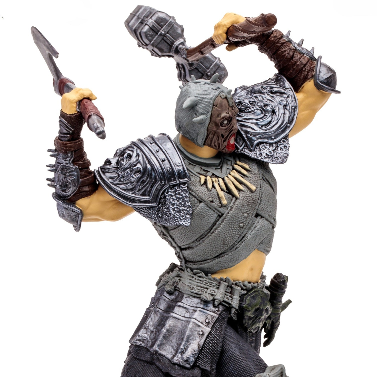Diablo 4 figurine Epic Whirlwind Barbarian McFarlane en gros plan
