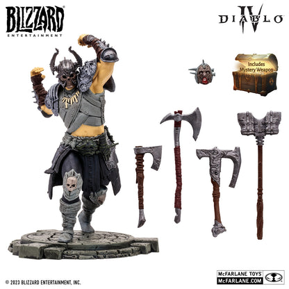 Diablo 4 figurine Epic Whirlwind Barbarian McFarlane avec accessoires