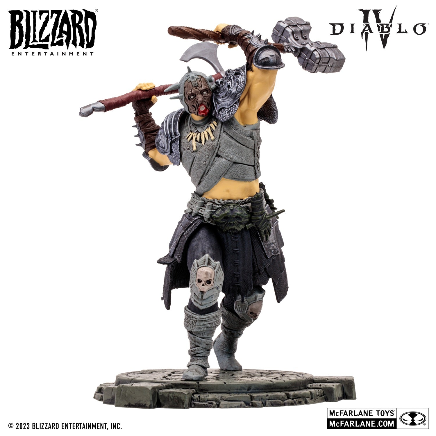 Diablo 4 figurine Epic Whirlwind Barbarian McFarlane sans masque