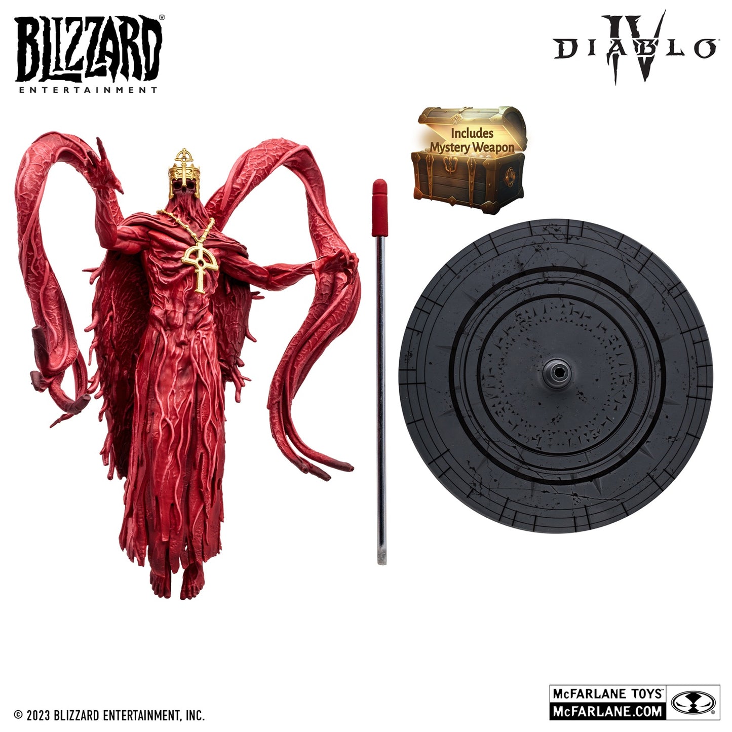Diablo IV figurine 12"Blood Bishop McFarlane avec accessoires