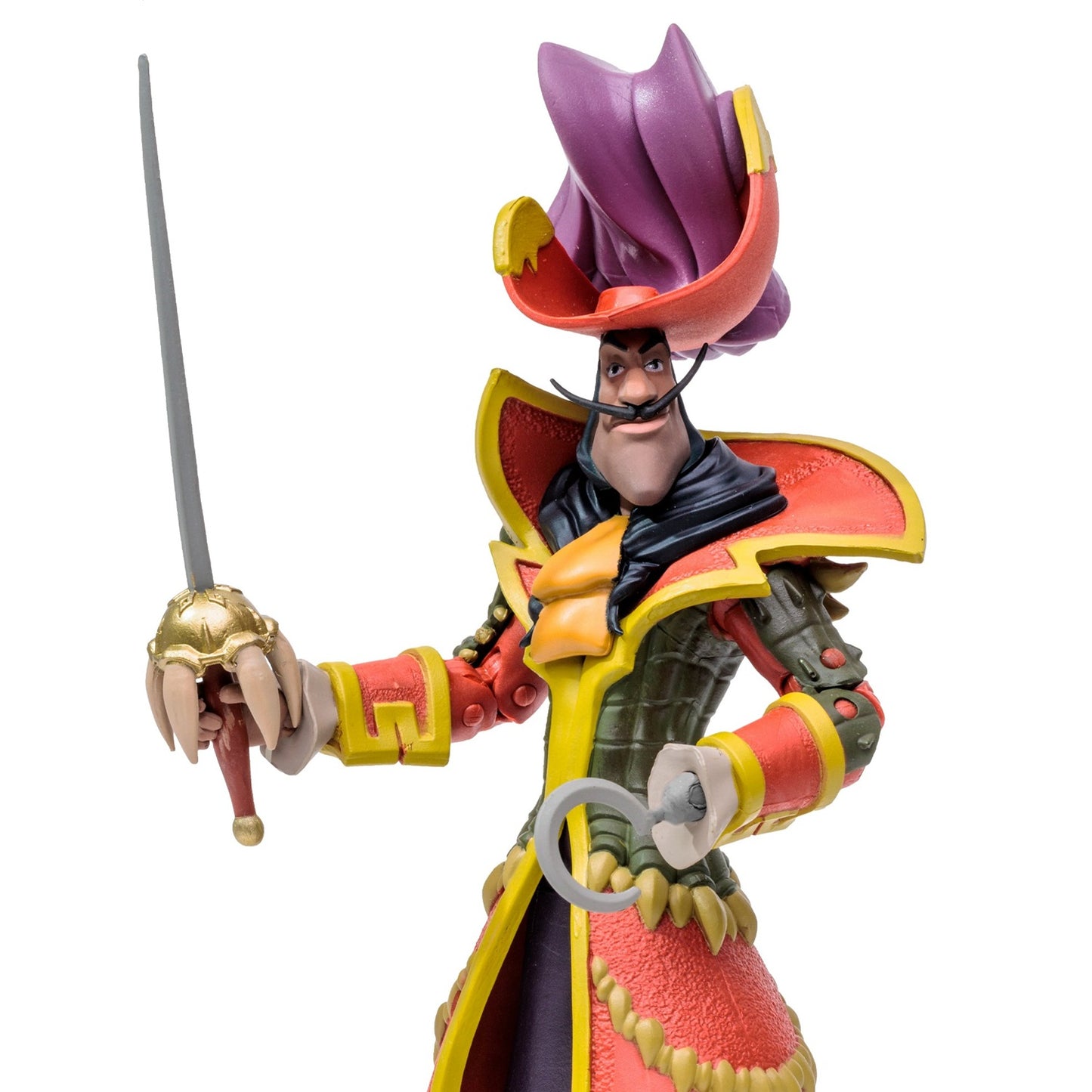 Disney Mirrorverse figurine Captain Hook McFarlane en gros plan