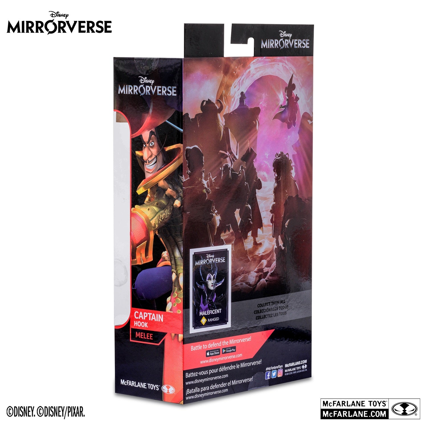 Disney Mirrorverse figurine Captain Hook McFarlane arrière de la boite