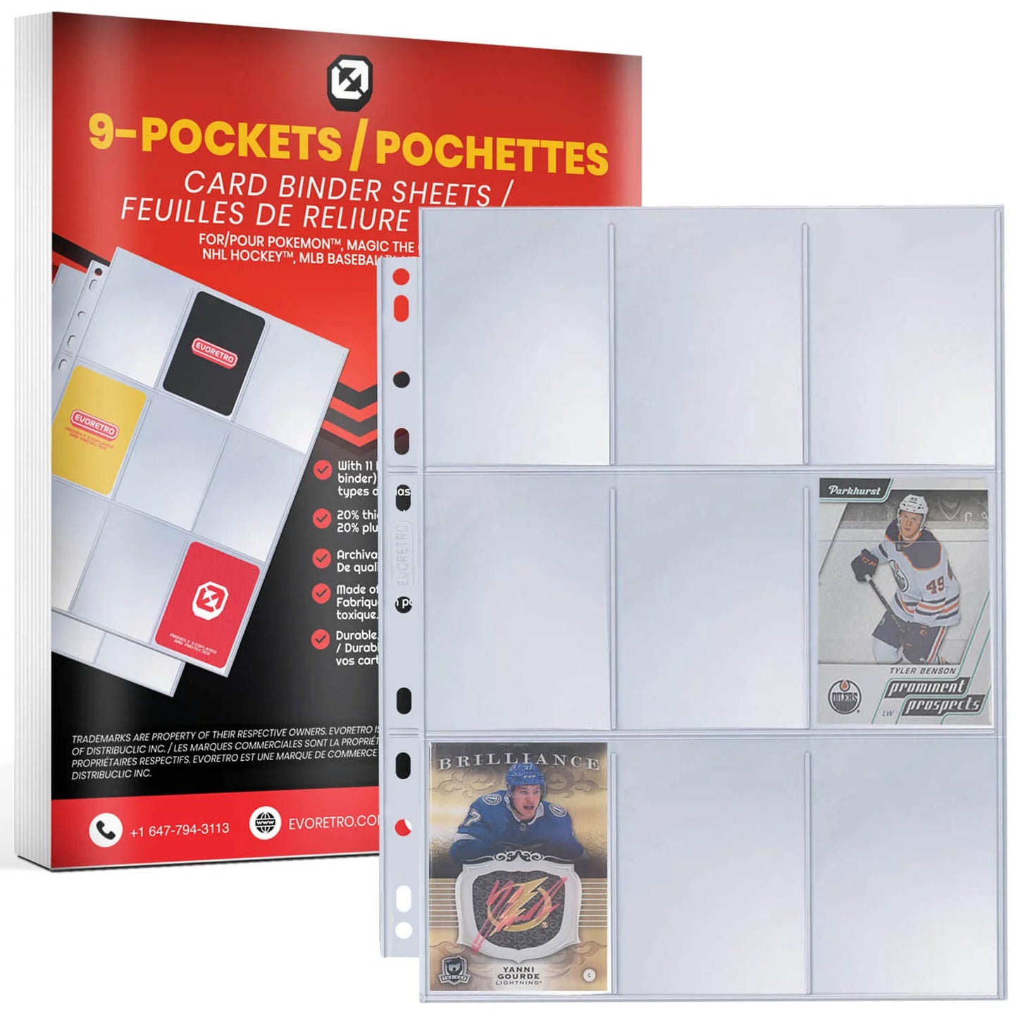 Evoretro, pages 9 cartes standard, paquet de 40 (EVO-0380)