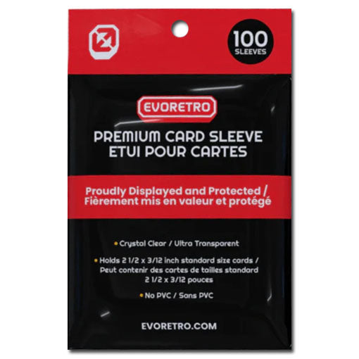 Evoretro, pochette carte standard 2 1/2 x 3 1/2, paquet de 100 (EVO-4081)