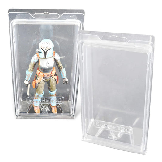 Evoretro, clear clamshell single display case protector for 6" figure loose (EVO-9307)
