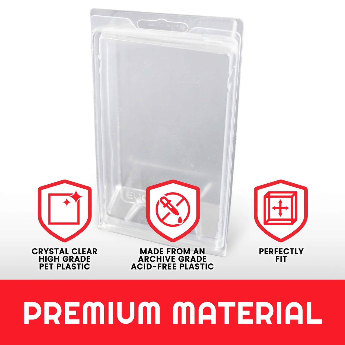 Evoretro, clear clamshell single display case protector for 6" figure loose (EVO-9307)