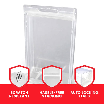 Evoretro, clear clamshell single display case protector for 6" figure loose (EVO-9307)