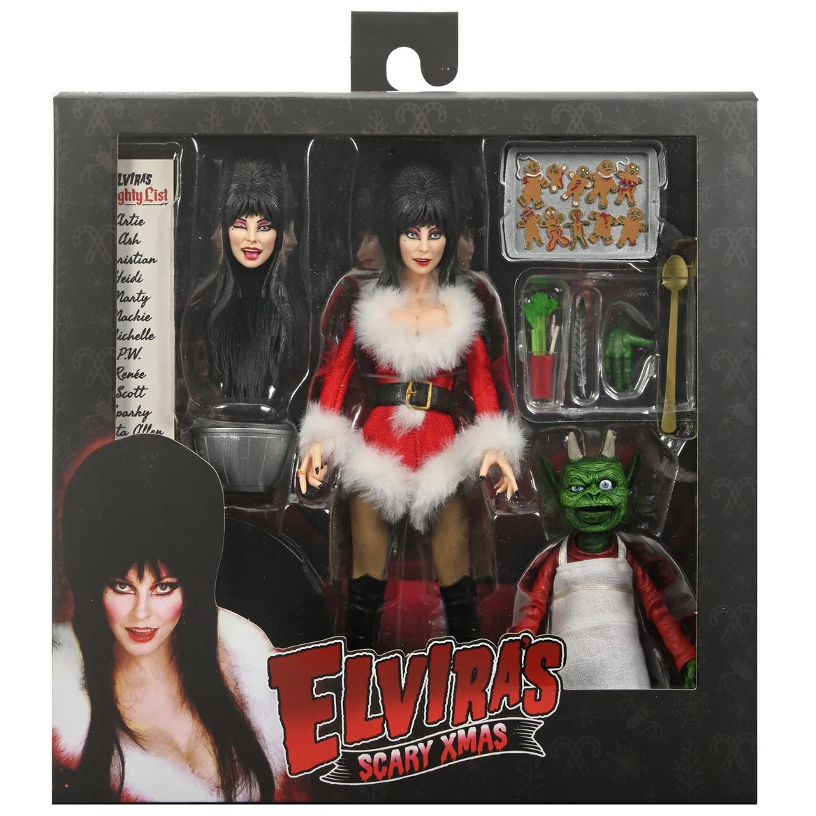 Figurine Elvira's Scary Xmas devant de la boite