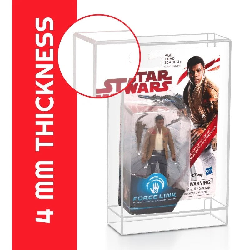 Evoretro, boiier en acrylique rigide pour figurine Sar Wars Force Link avec épaisseur