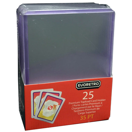 Evoretro, toploader 3" x 4" 35pt, paquet de 25 (EVO-7808)